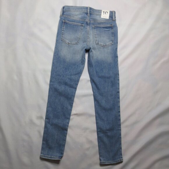 NWT GAP youth JEANS denim SKINNY blue STRETCH adjustable DISTRESSED SIZE 10 - Picture 13 of 13